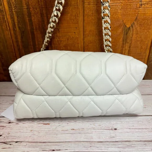 JASON WU Kin Quilted Leather Small Shoulder Bag - White - Picture 3 of 6